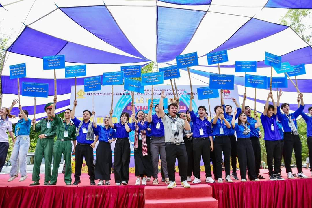 Các trại sinh hào hứng tham dự Hội trại. (Ảnh: TLTĐ)