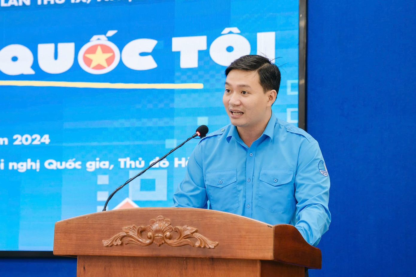 Anh Doãn Trường Quang thông tin tại buổi gặp mặt. Anh Doãn Trường Quang thông tin tại buổi gặp mặt.