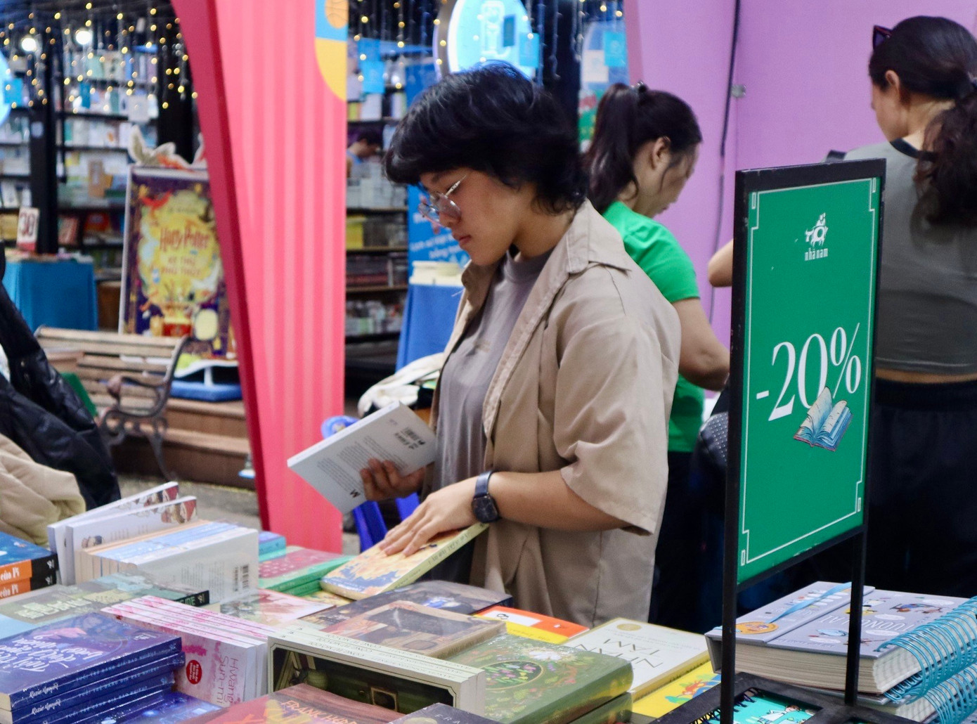 Đây là lần đầu tiên, Hồng Diễm tham gia Hội sách.