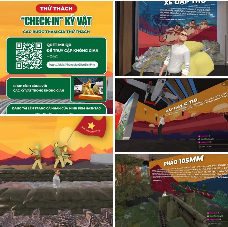 Nhiều bạn trẻ tại TP. HCM trải nghiệm Không gian trực tuyến "Điện Biên Phủ - Khát vọng non sông". (Ảnh: Chụp màn hình) Nhiều bạn trẻ tại TP. HCM trải nghiệm Không gian trực tuyến "Điện Biên Phủ - Khát vọng non sông". (Ảnh: Chụp màn hình)