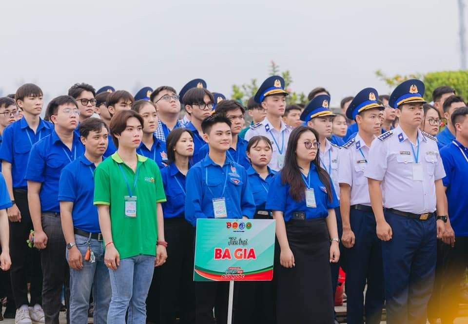 Các trại sinh tham gia Hội tại truyền thống ‘Tuổi trẻ giữ nước’ năm 2024 của thanh niên TP. HCM. (Ảnh: TLTĐ)