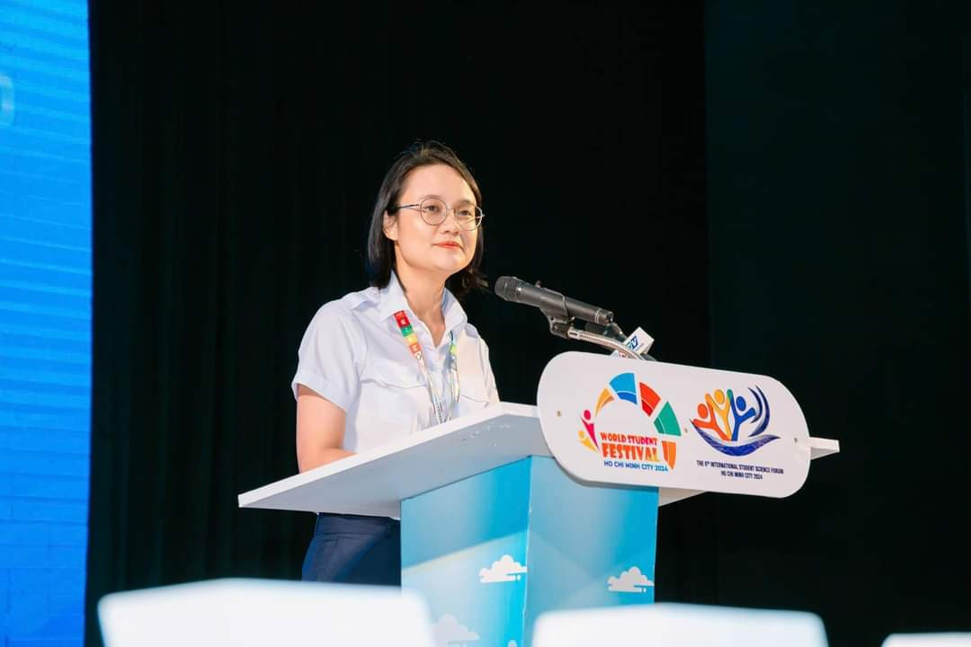 Chị Trần Thu Hà - Phó Bí thư Thành Đoàn, Chủ tịch Hội Sinh viên TP. HCM. (Ảnh: HSV TP. HCM)