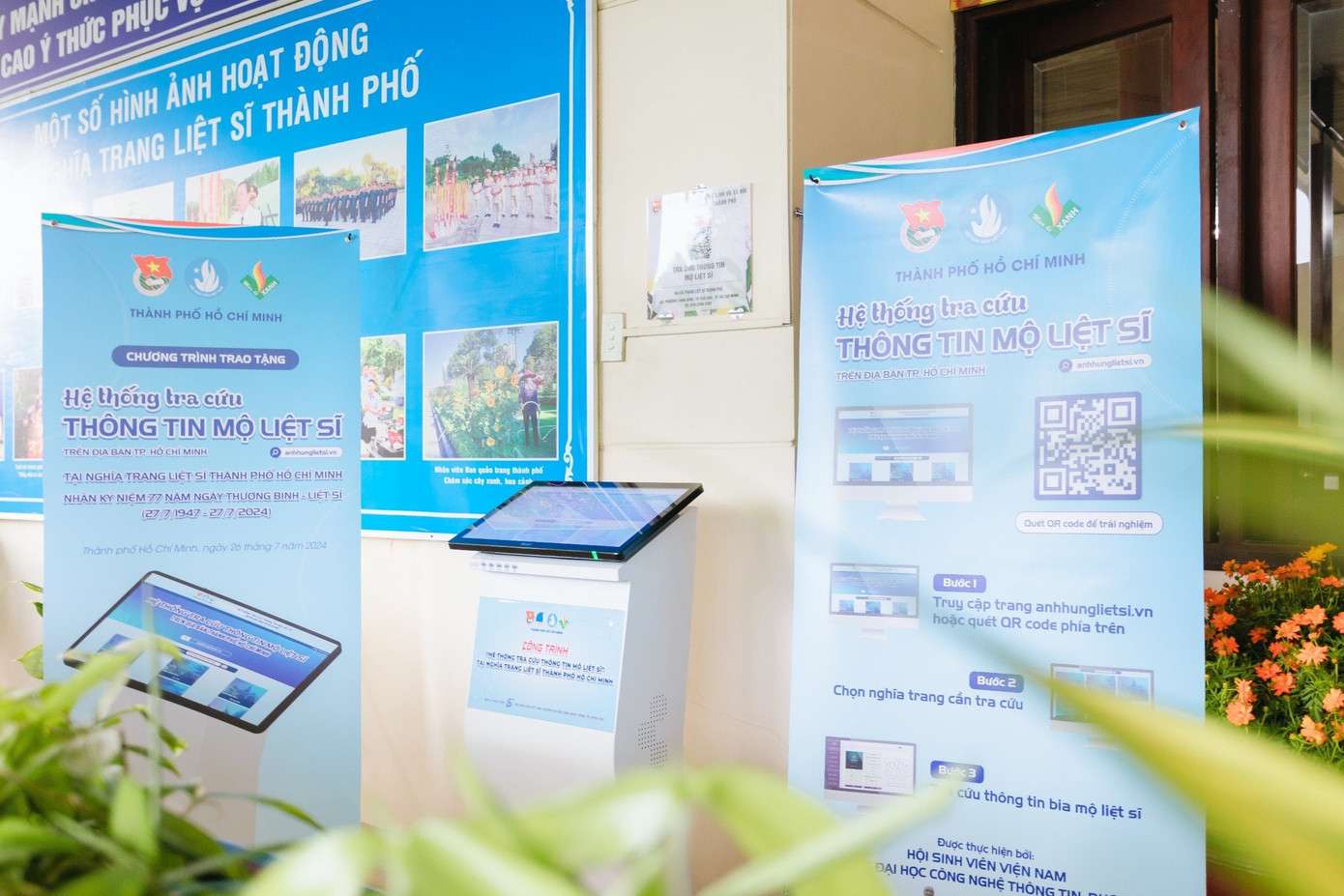 Hệ thống được lắp đặt và đưa vào sử dụng tại Nghĩa trang liệt sĩ TP. HCM.