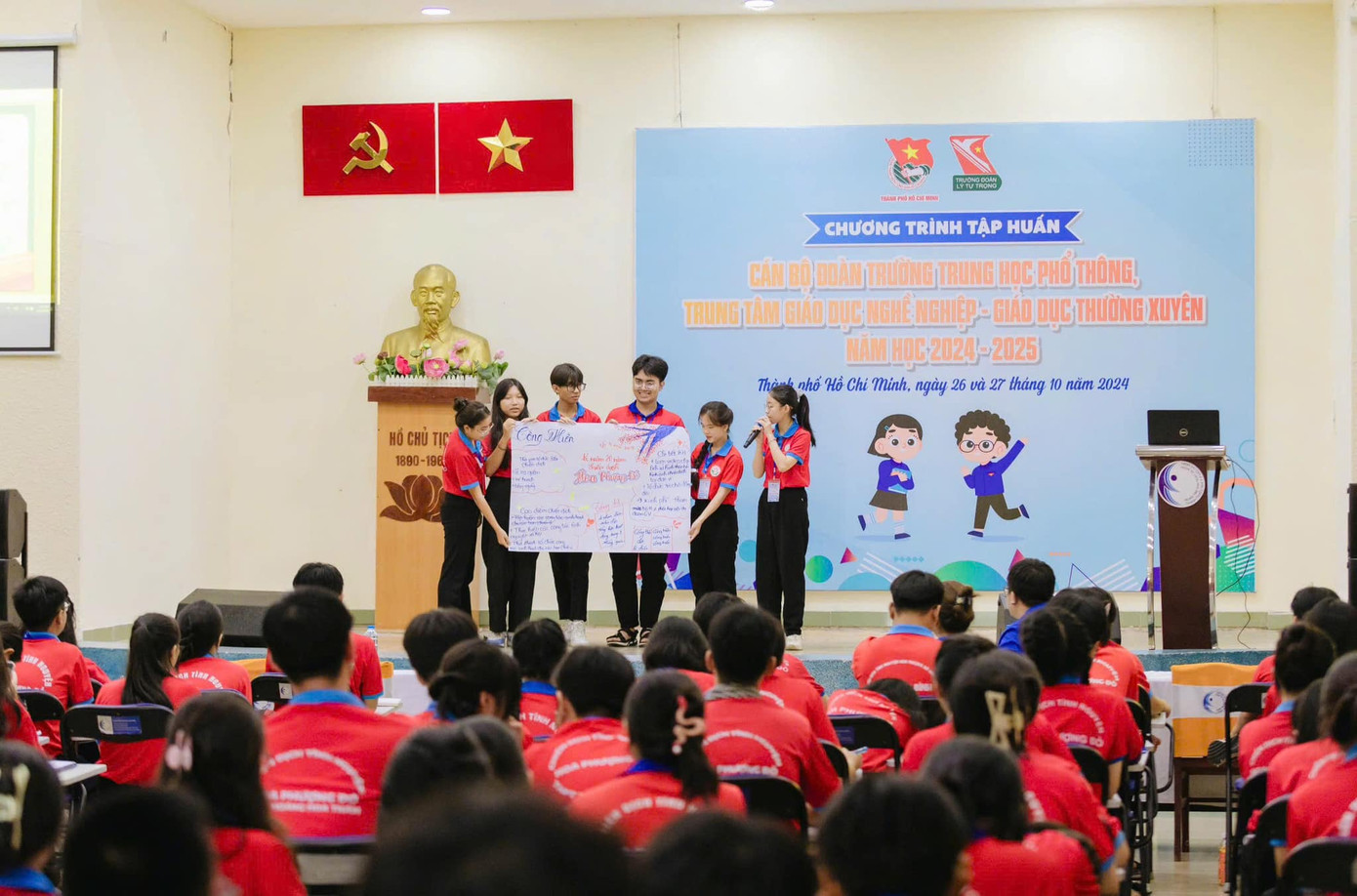 Đông đảo đoàn viên tham gia chương trình tập huấn cán bộ Đoàn học sinh THPT, Trung tâm Giáo dục nghề nghiệp - Giáo dục thường xuyên, năm học 2024 - 2025. Đông đảo đoàn viên tham gia chương trình tập huấn cán bộ Đoàn học sinh THPT, Trung tâm Giáo dục nghề nghiệp - Giáo dục thường xuyên, năm học 2024 - 2025.