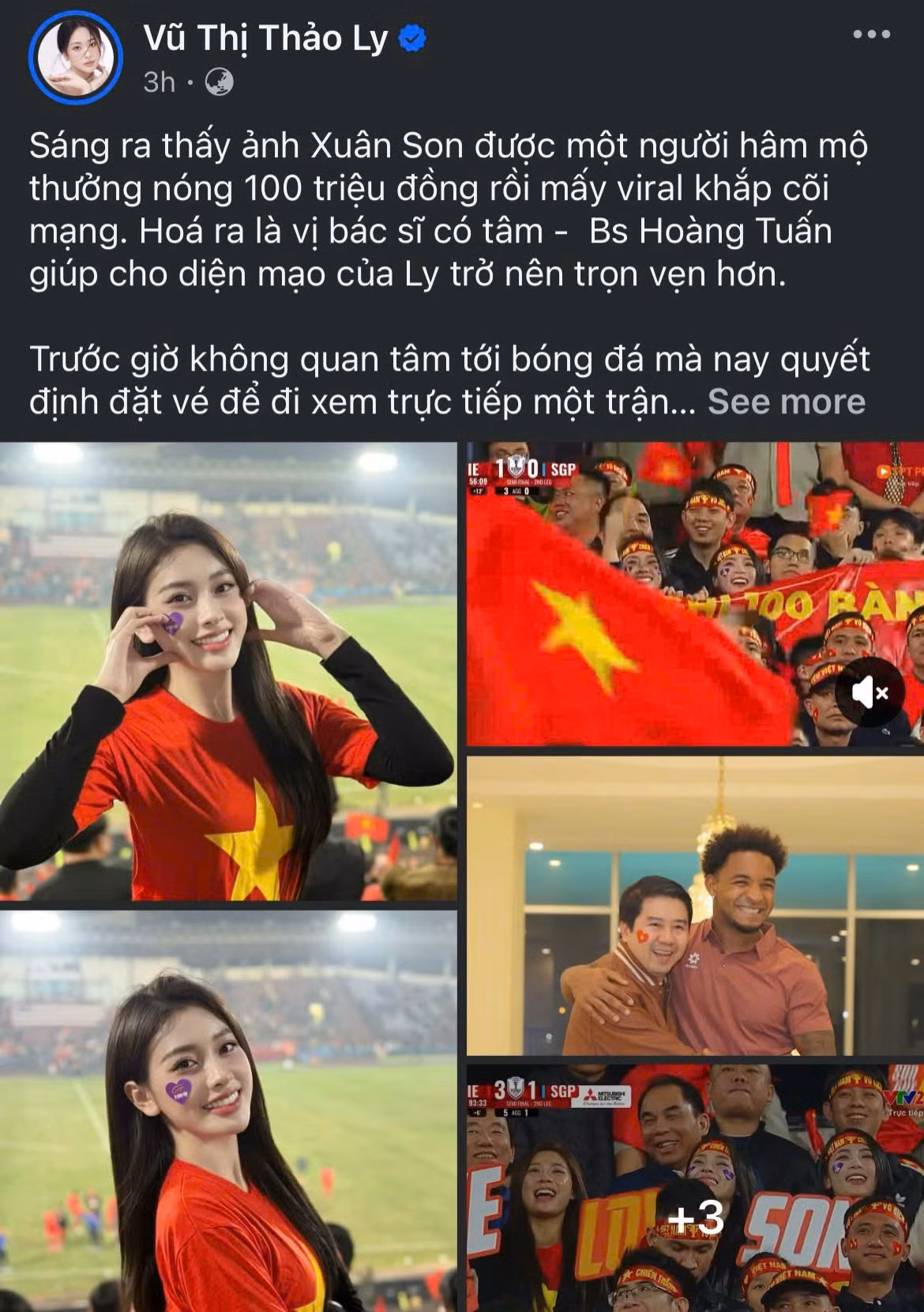 Nhiều bạn trẻ bày tỏ niềm vui được truyền cảm hứng từ tinh thần thi đấu hết mình của các cầu thủ Việt Nam.