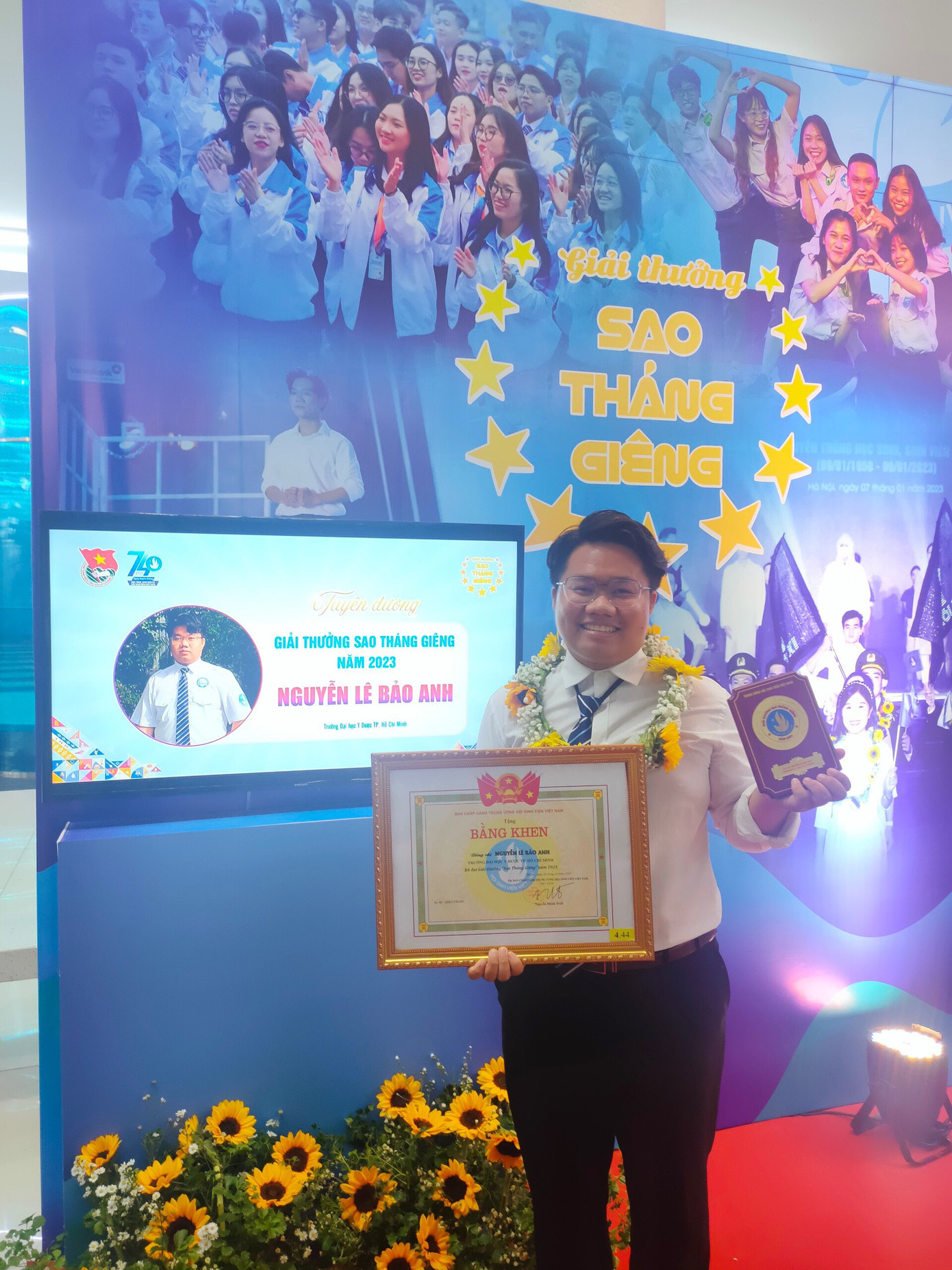 Nam sinh viên nỗ lực giành Giải thưởng 'Sao Tháng Giêng' năm 2023. (Ảnh: NVCC) Nam sinh viên nỗ lực giành Giải thưởng 'Sao Tháng Giêng' năm 2023. (Ảnh: NVCC)