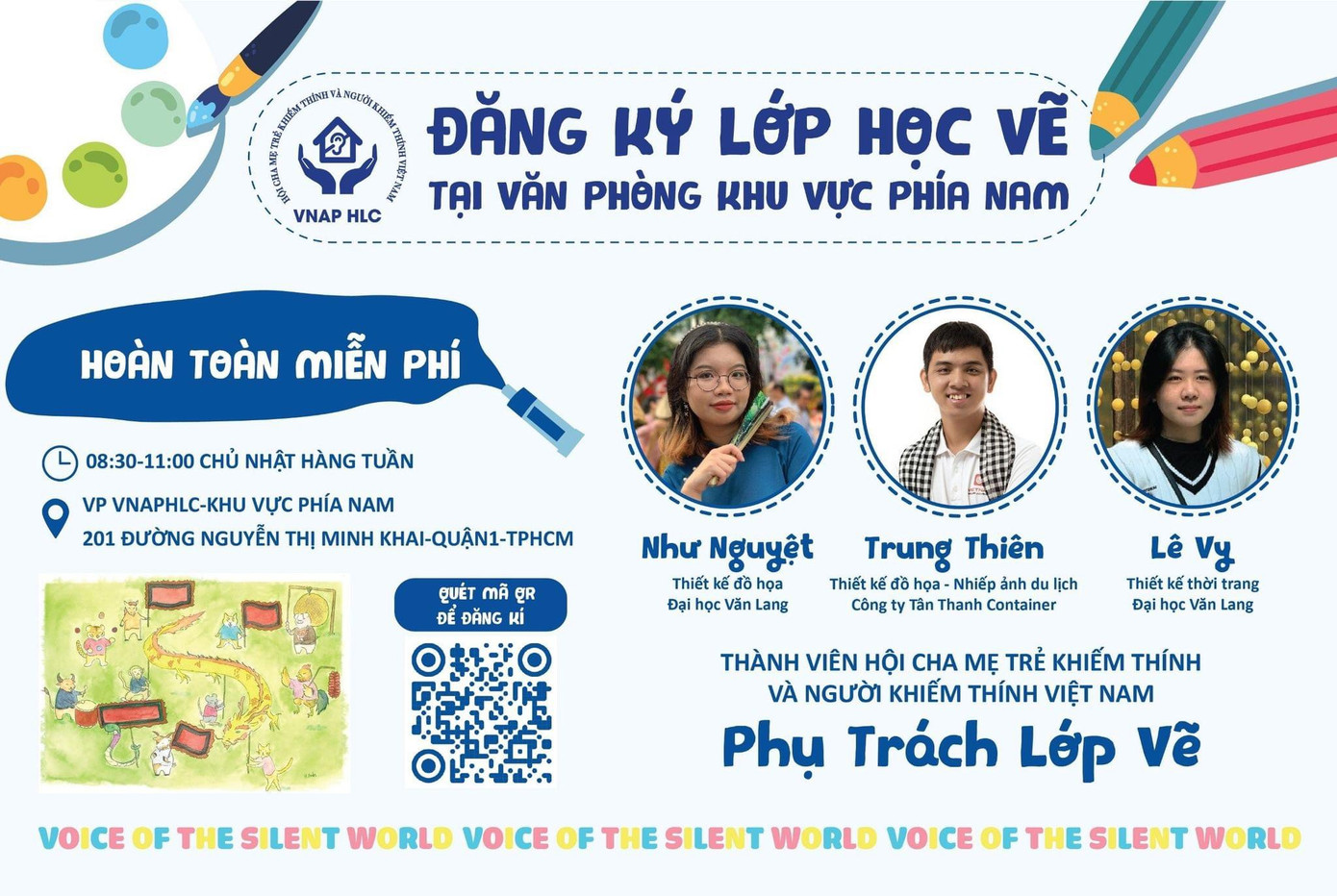 Như Nguyệt tham gia nhiều lớp dạy vẽ miễn phí cho trẻ. Như Nguyệt tham gia nhiều lớp dạy vẽ miễn phí cho trẻ.