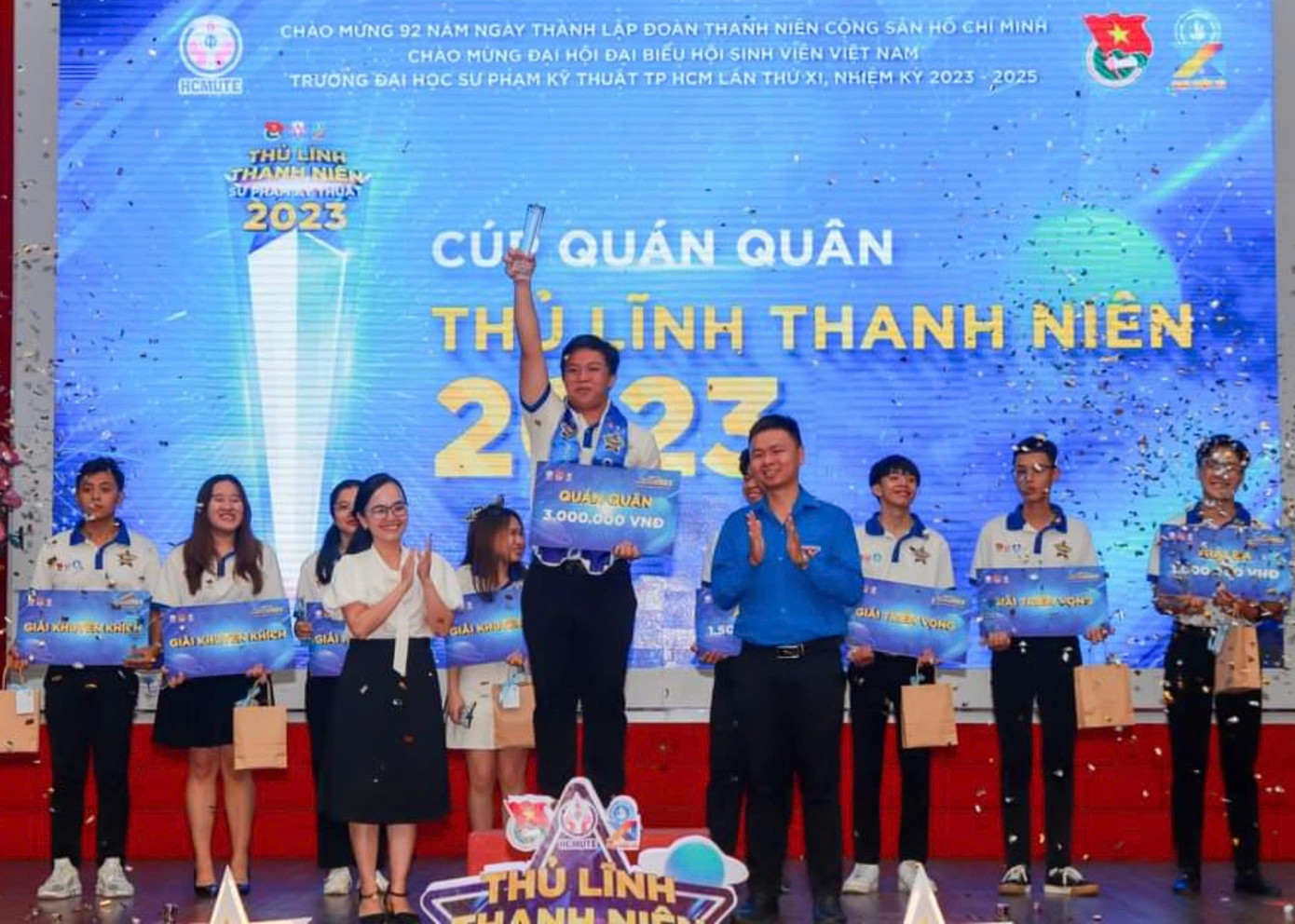 Ngọc Quý là Quán quân cuộc thi Thủ lĩnh Thanh niên trường ĐH Sư phạm kỹ thuật TP. HCM 2023.