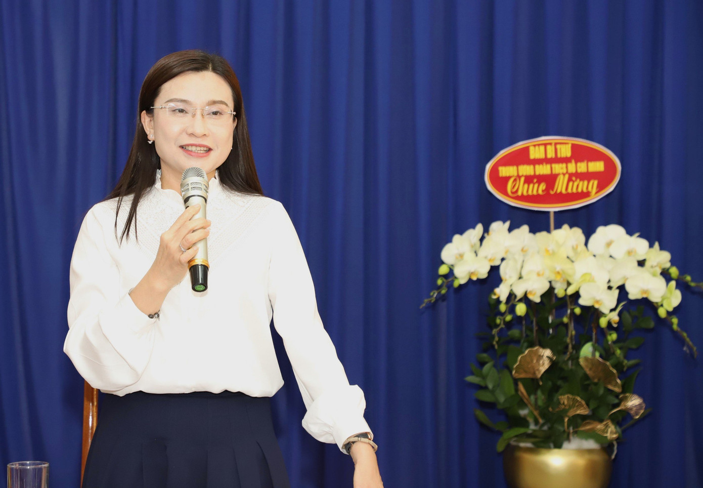 Bí thư T.Ư Đoàn Nguyễn Phạm Duy Trang phát biểu tại buổi làm việc. (Ảnh: Ngô Tùng) Bí thư T.Ư Đoàn Nguyễn Phạm Duy Trang phát biểu tại buổi làm việc. (Ảnh: Ngô Tùng)