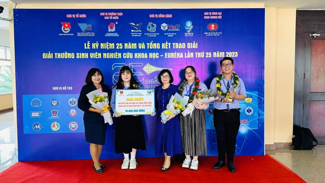 Đề tài "Nâng cao nhận thức về sức khỏe tâm thần" đoạt giải Nhất lĩnh vực Khoa học xã hội, Giải thưởng Sinh viên nghiên cứu khoa học Euréka, năm 2023. (Ảnh: NVCC) Đề tài "Nâng cao nhận thức về sức khỏe tâm thần" đoạt giải Nhất lĩnh vực Khoa học xã hội, Giải thưởng Sinh viên nghiên cứu khoa học Euréka, năm 2023. (Ảnh: NVCC)