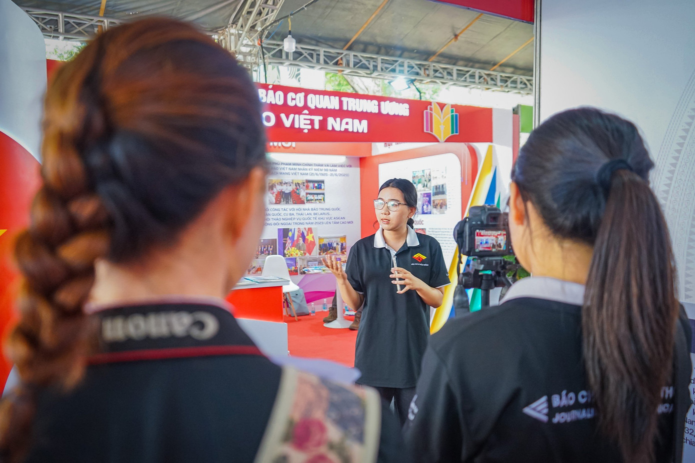 Hầu hết sinh viên đến với Hội Báo toàn quốc 2024 đều đang theo học các chuyên ngành như Báo chí, Truyền thông đa phương tiện, Quan hệ công chúng, Thiết kế...