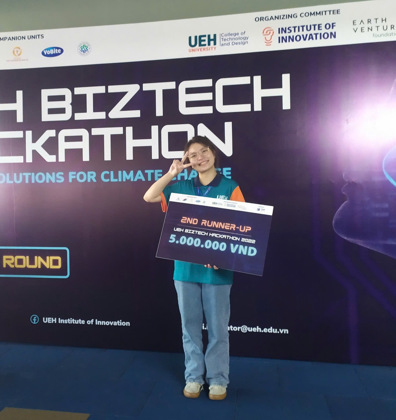 Kỳ Duyên là Quý quân cuộc thi "UEH BIZTECH HACKATHON 2022". Kỳ Duyên là Quý quân cuộc thi "UEH BIZTECH HACKATHON 2022".