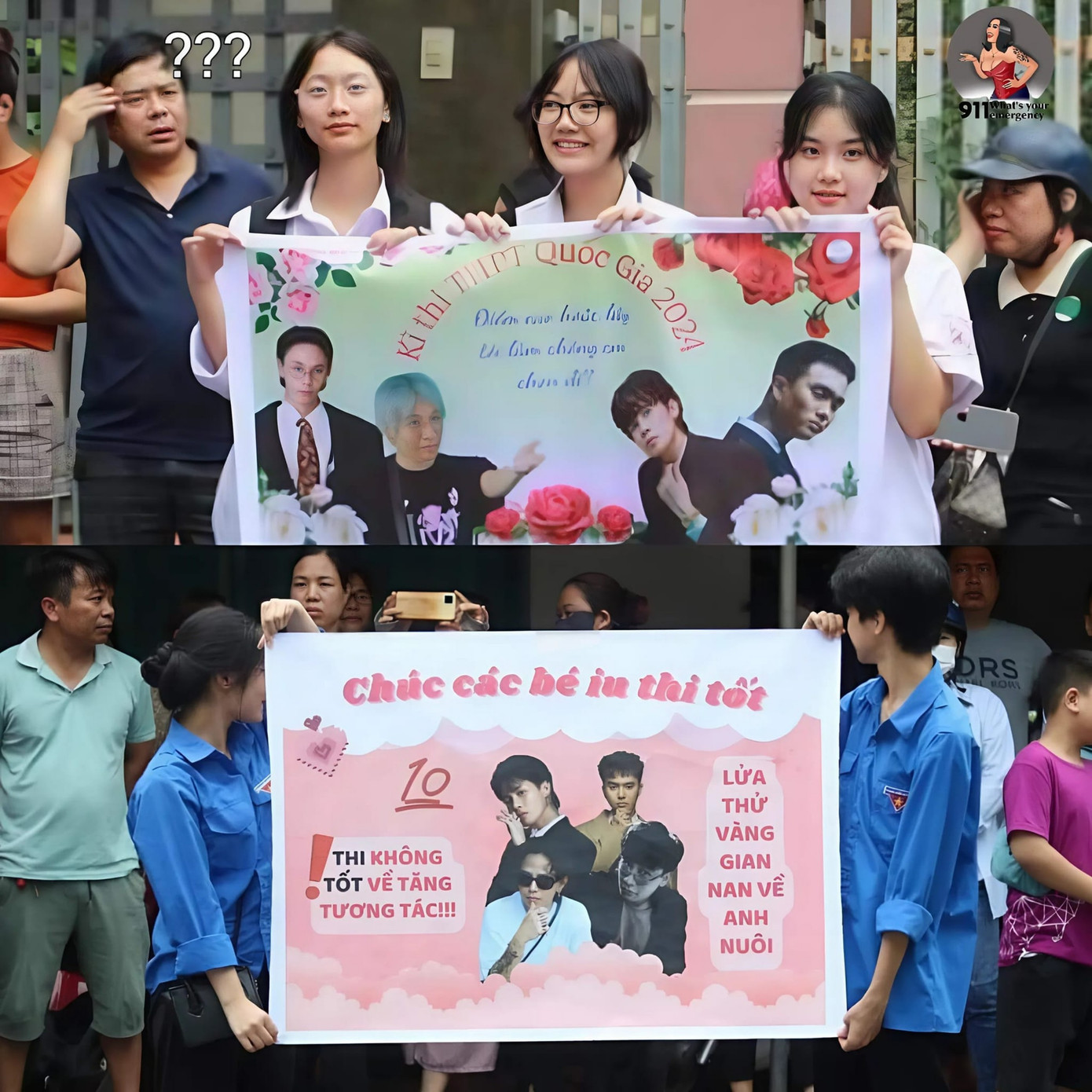 Những thiết kế theo 'trend' được các bạn sinh viên tình nguyện tiếp sức cho các thí sinh. (Ảnh: Đức Minh Phạm)