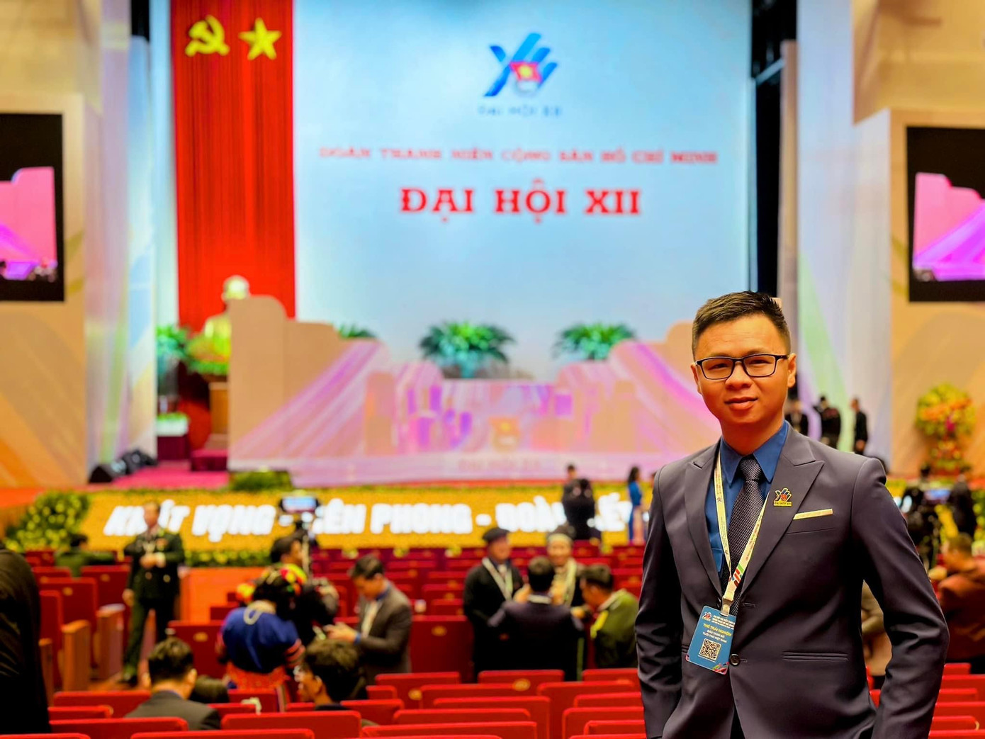 Xuân Thân tham dự Đại hội Đại biểu Đoàn TNCS HCM lần thứ XII. (Ảnh: NVCC)