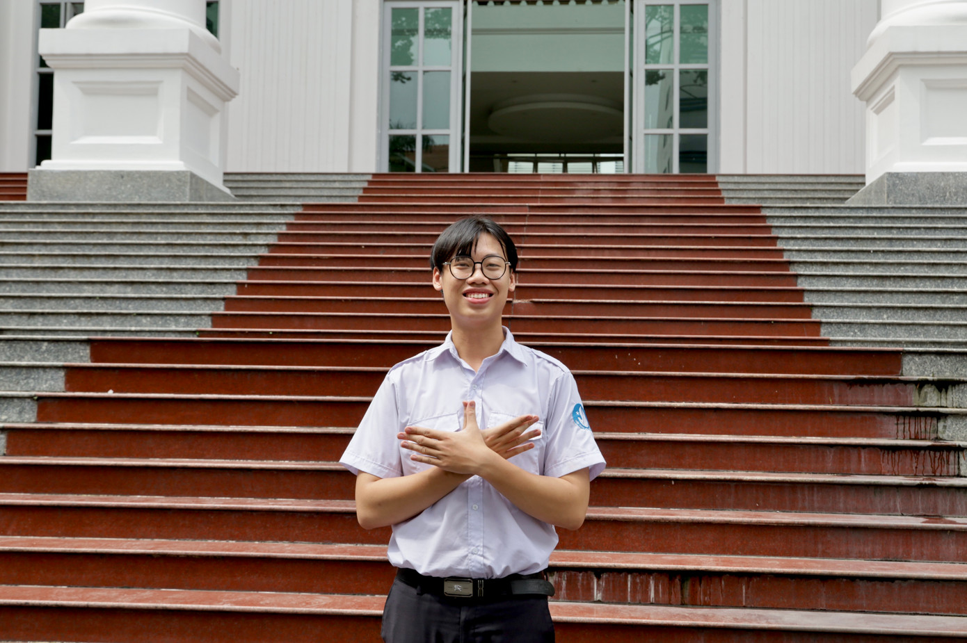 Đình Phong đang nỗ lực hết mình trong học tập và hoạt động phong trào. (Ảnh: NVCC) Đình Phong đang nỗ lực hết mình trong học tập và hoạt động phong trào. (Ảnh: NVCC)