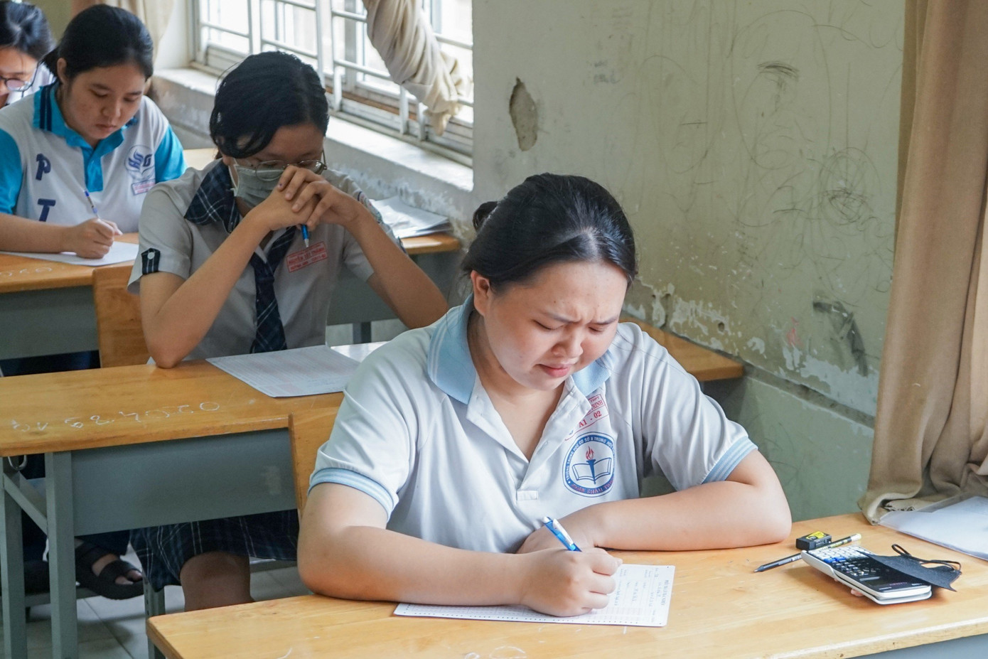 Thí sinh dự thi tốt nghiệp THPT năm 2024 tại TP. HCM. Thí sinh dự thi tốt nghiệp THPT năm 2024 tại TP. HCM.