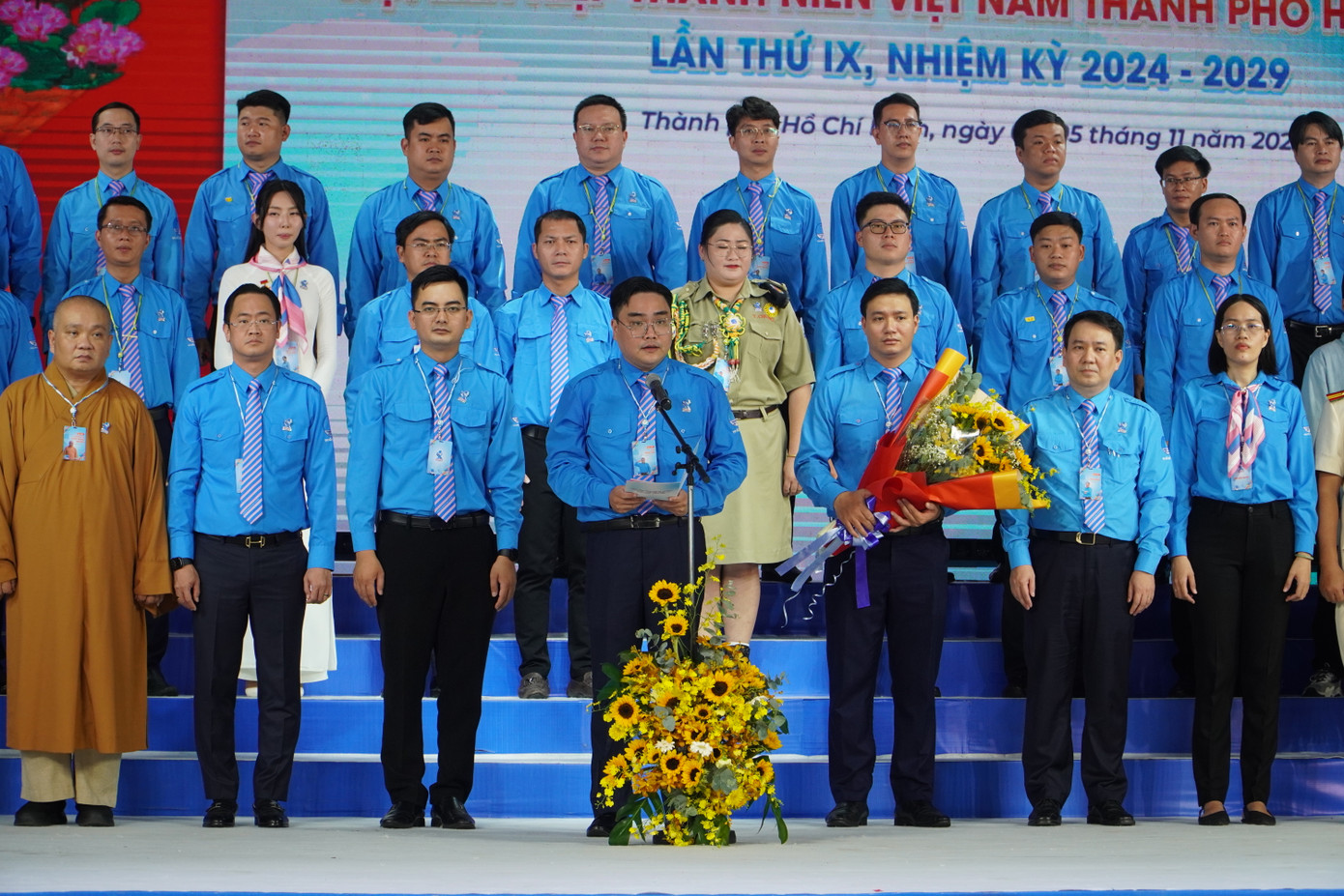 Anh Ngô Minh Hải - Chủ tịch Hội LHTN TP. HCM, nhiệm kỳ 2024 – 2029 phát biểu tại Đại hội. Anh Ngô Minh Hải - Chủ tịch Hội LHTN TP. HCM, nhiệm kỳ 2024 – 2029 phát biểu tại Đại hội.