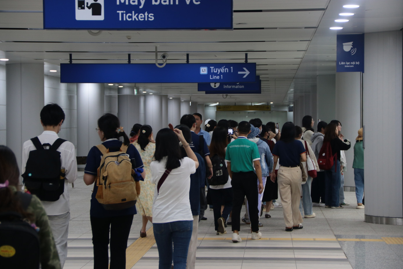 Các đoàn sinh viên đến từ các trường đại học trên địa bàn TP. HCM tham gia trải nghiệm.