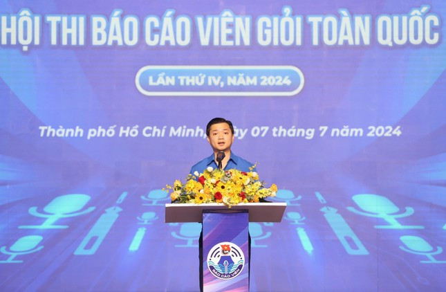 Anh Nguyễn Minh Triết phát biểu tại chương trình. (Ảnh: Ngô Tùng)