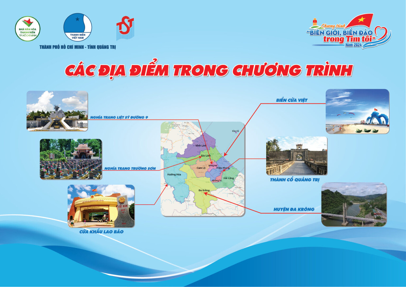 Các hoạt động của tuổi trẻ TP. HCM tại Quảng Trị trong khuôn khổ chương trình. (Ảnh: TLTĐ)