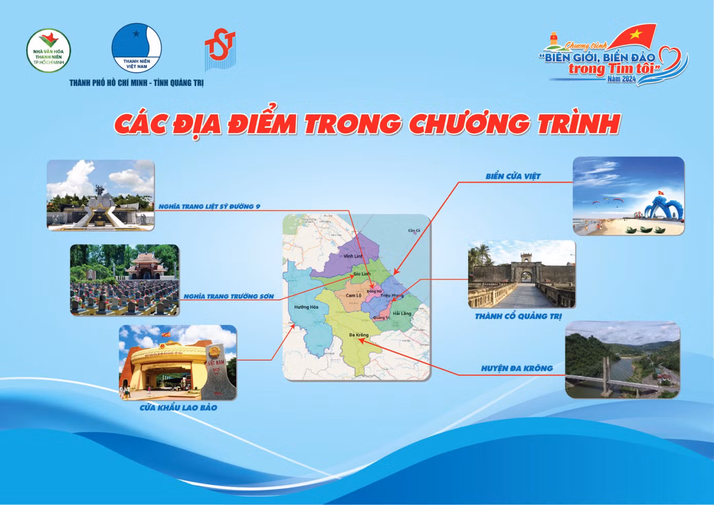 Các hoạt động của tuổi trẻ TP. HCM tại Quảng Trị trong khuôn khổ chương trình. (Ảnh: TLTĐ)