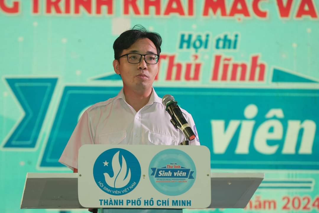 Anh Nguyễn Tất Toàn phát biểu tại chương trình. Anh Nguyễn Tất Toàn phát biểu tại chương trình.