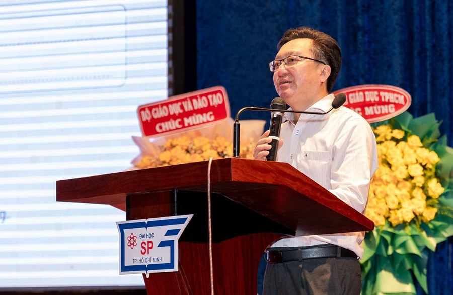 Ông Nguyễn Bảo Quốc phát biểu tại Hội thảo.