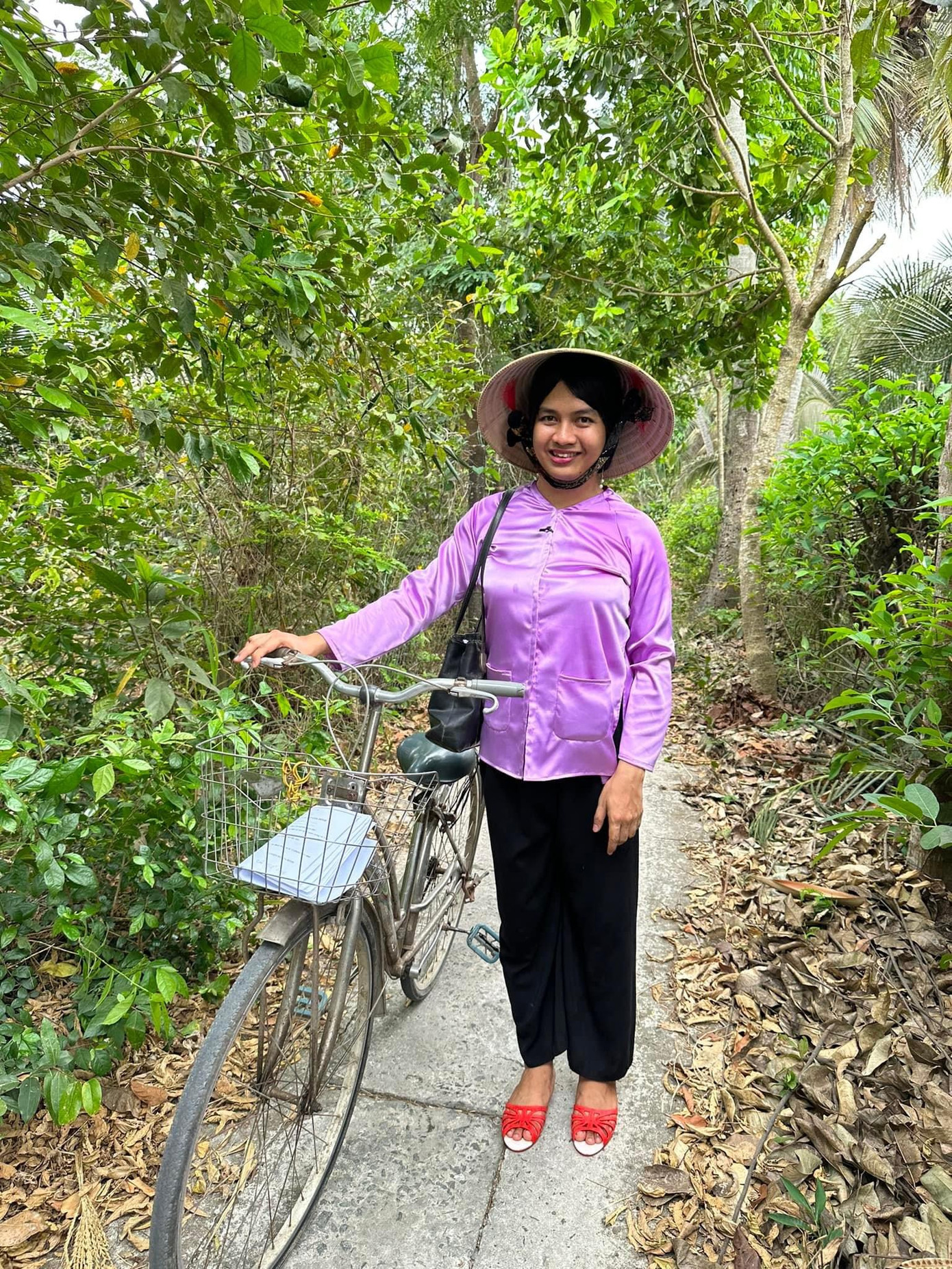 Minh Nhựt khi vào vai 'vợ thằng Sang'. (Ảnh: NVCC) Minh Nhựt khi vào vai 'vợ thằng Sang'. (Ảnh: NVCC)