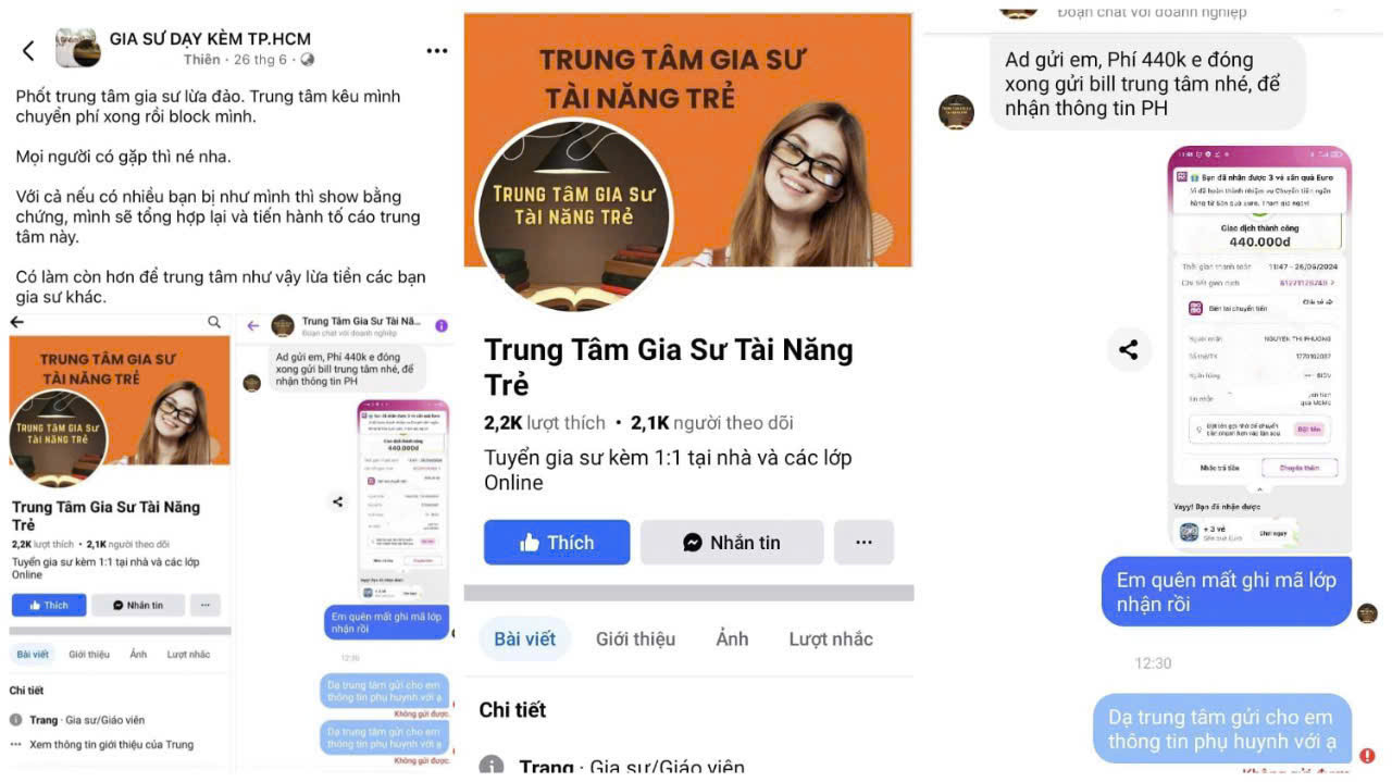 Rất nhiều các thông báo tuyển dụng gia sư trên mạng xã hội. Rất nhiều các thông báo tuyển dụng gia sư trên mạng xã hội.