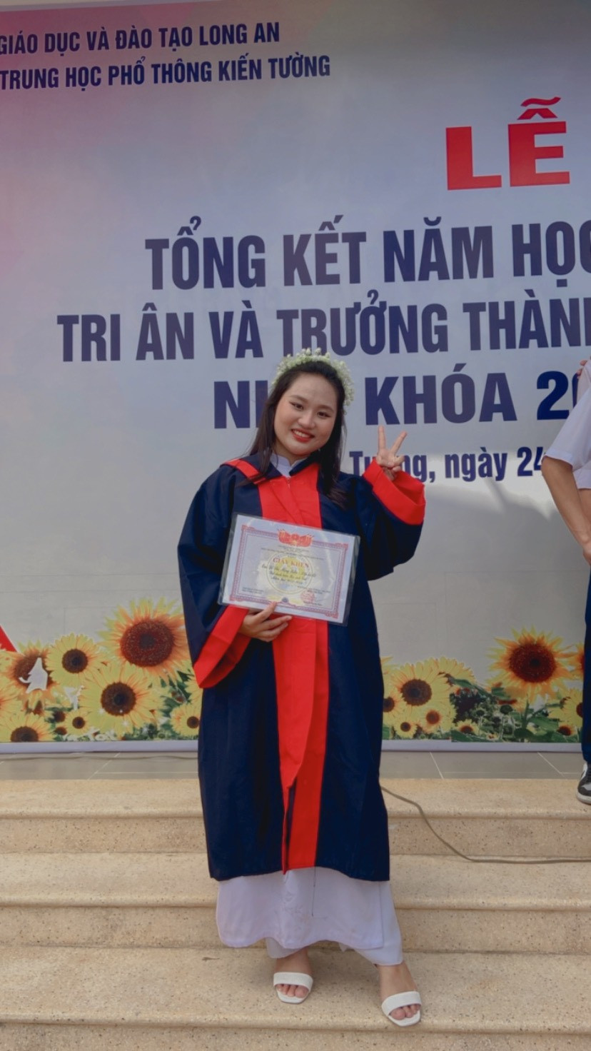 Đỗ Thị Mộng Kiều đậu vào ngành Truyền thông đa phương tiện, trường ĐH Văn Hiến, với hình thức xét học bạ. (Ảnh: NVCC) Đỗ Thị Mộng Kiều đậu vào ngành Truyền thông đa phương tiện, trường ĐH Văn Hiến, với hình thức xét học bạ. (Ảnh: NVCC)