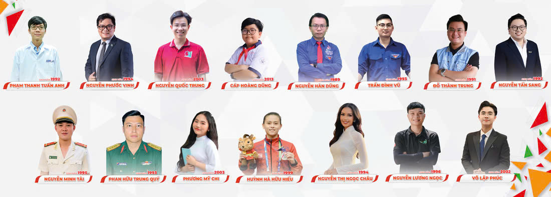 15 gương mặt đạt danh hiệu 'Công dân trẻ tiêu biểu TP. HCM' 2024 vừa được Thành Đoàn TP. HCM công bố. 15 gương mặt đạt danh hiệu 'Công dân trẻ tiêu biểu TP. HCM' 2024 vừa được Thành Đoàn TP. HCM công bố.