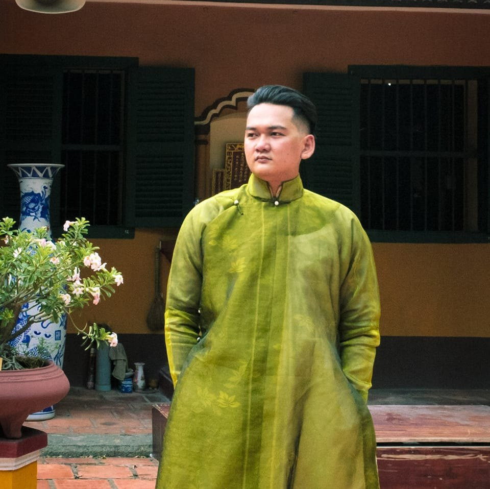 Anh Lương Hoài Trọng Tính - người trực tiếp giảng dạy tại lớp học "Cổ Lệ".