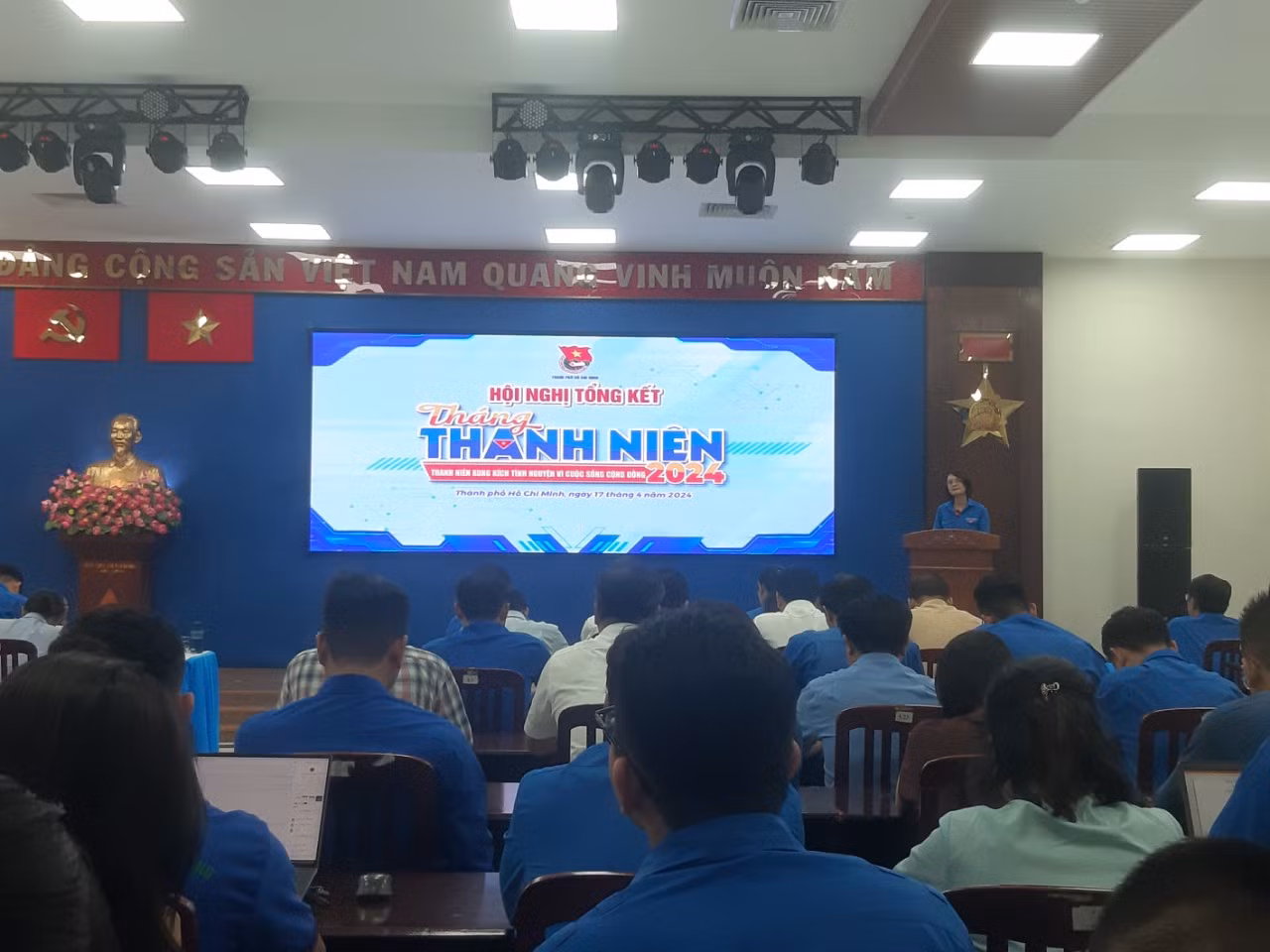 Chị Trần Thu Hà phát biểu tại Hội nghị. Chị Trần Thu Hà phát biểu tại Hội nghị.