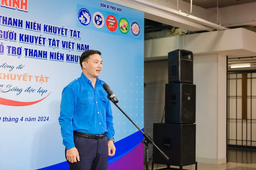 Anh Doãn Trường Quang phát biểu tại chương trình. (Ảnh: TLTĐ)