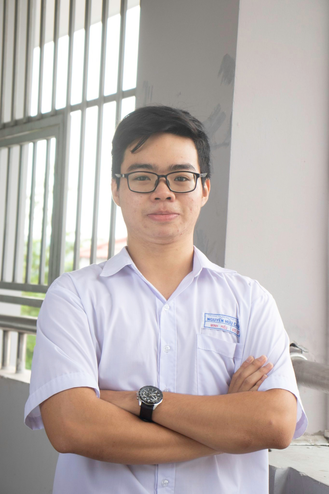 Chân dung nam sinh thủ khoa đầu vào trường ĐH Bách khoa (ĐHQG TP. HCM) theo phương thức xét điểm thi ĐGNL năm 2023. (Ảnh: NVCC) Chân dung nam sinh thủ khoa đầu vào trường ĐH Bách khoa (ĐHQG TP. HCM) theo phương thức xét điểm thi ĐGNL năm 2023. (Ảnh: NVCC)