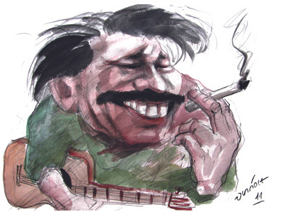 Tranh của Nguyễn Xuân Hoàng Ảnh: Nguyễn Đình Toàn