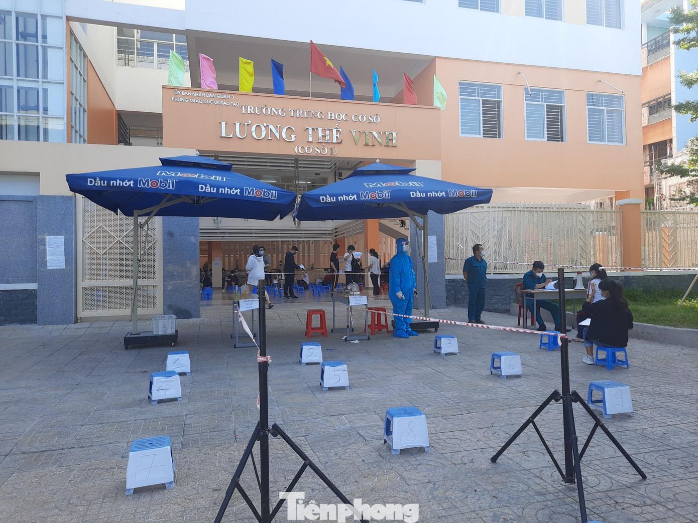 Điểm thi được phân luồng, đảm bảo giãn cách phòng dịch