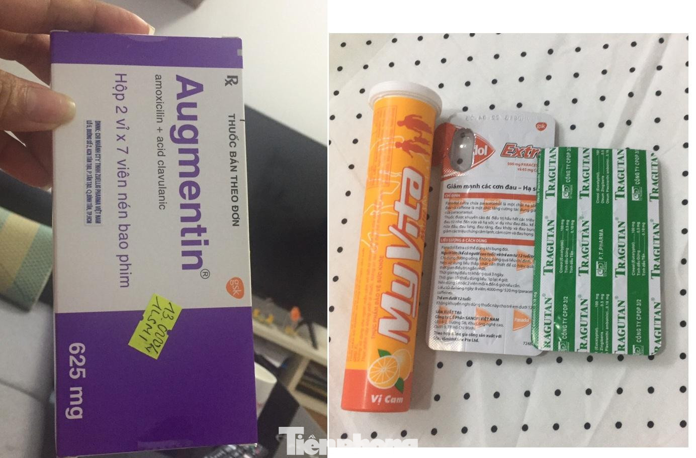 Các loại thuốc chị Việt đang dùng để điều trị COVID-19