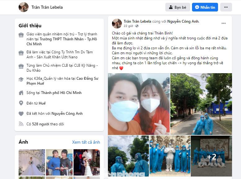 Trân chia sẻ cảm nhận về lần sinh nhật thứ 28 của mình khi đi làm nhiệm vụ chống dịch