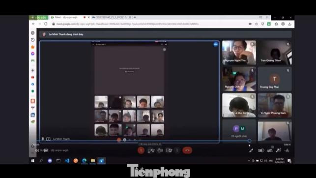 Lớp học online xảy ra sự việc (ảnh chụp màn hình clip) Lớp học online xảy ra sự việc (ảnh chụp màn hình clip)