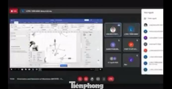 Ảnh chụp màn hình một lớp học lan truyền trên mạng xã hội Ảnh chụp màn hình một lớp học lan truyền trên mạng xã hội