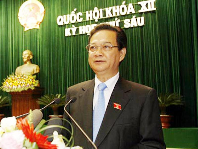 Theo Thủ tướng Chính phủ Nguyễn Tấn Dũng, trong năm 2010 Chính phủ sẽ thực hiện quyết liệt 6 biện pháp chính để đạt tăng trưởng GDP 6,5%. Ảnh: TTXVN