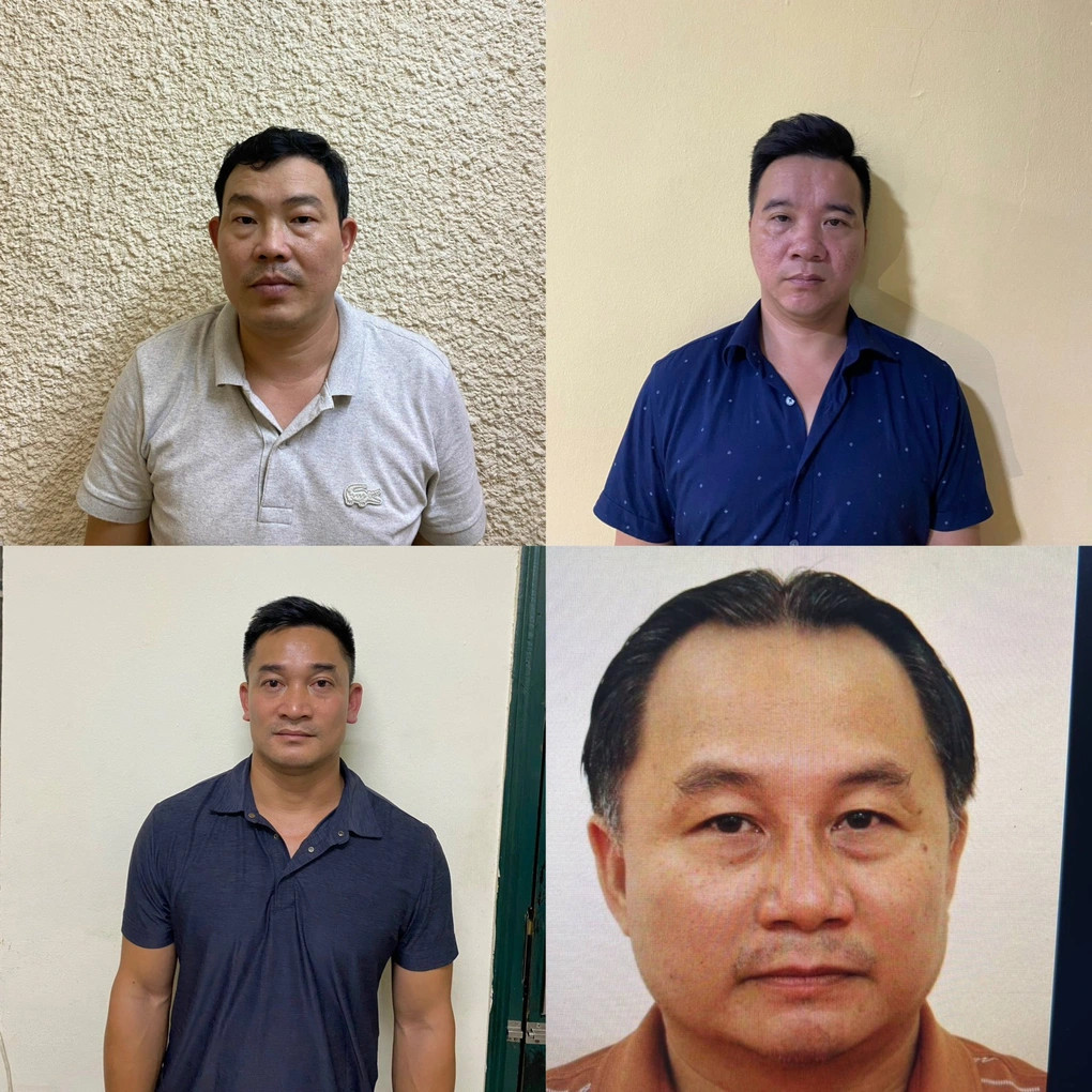 Lại Tuấn Dũng (áo phông sáng màu) và đồng phạm. Lại Tuấn Dũng (áo phông sáng màu) và đồng phạm.