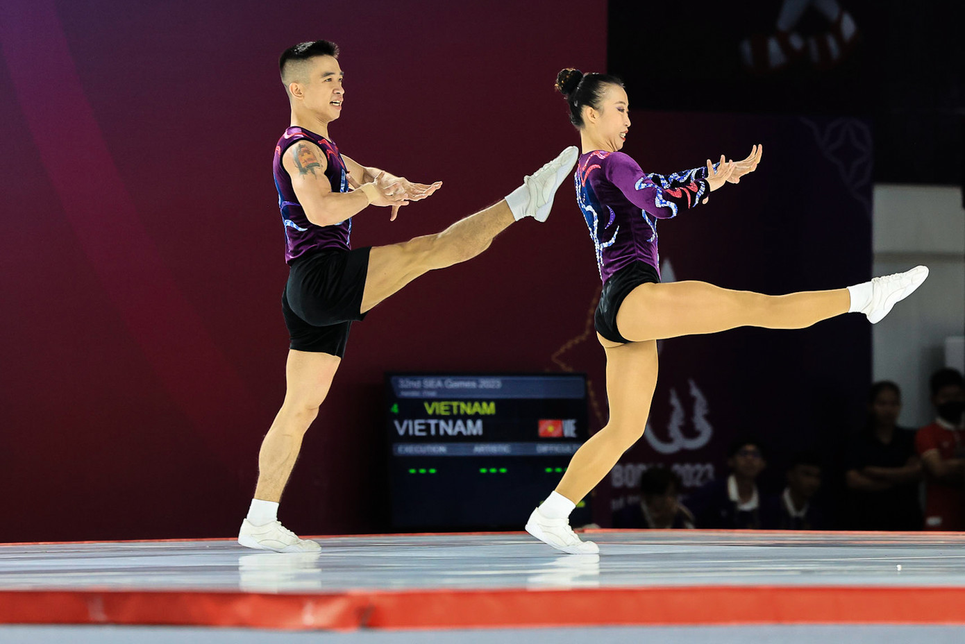 Lê Hoàng Phong và Trần Ngọc Thúy Vi. (Ảnh: Quỷ Cốc Tử)