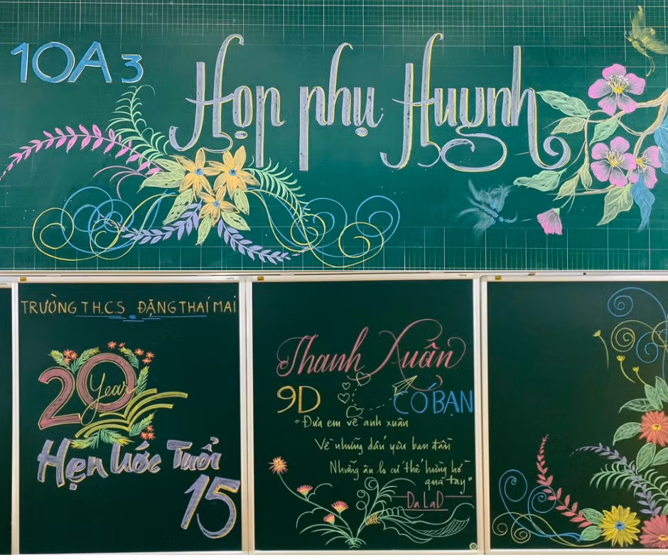 Một tranh vẽ nhân dịp họp phụ huynh.