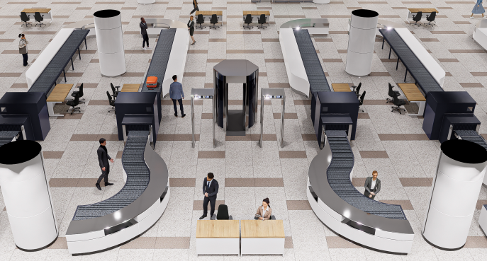 Phối cảnh thiết kế một hạng mục trong dự án nhà ga T2 mở rộng (ảnh: ACV).