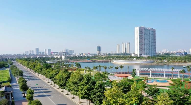 Một góc Khu đô thị Dương nội do Tập đoàn Nam Cường đầu tư và phát triển