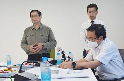 Thủ tướng Phạm Minh Chính làm việc với Công ty Nanogen vào sáng 26/6- ảnh H.L
