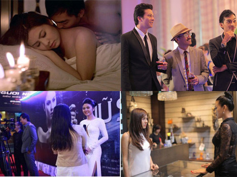 Phim Scandal của đạo diễn Victor Vũ từng đề cập đến những chuyện hậu trường, mối quan hệ giữa đạo diễn, diễn viên, nhà sản xuất. Ảnh: trích từ trailer phim Phim Scandal của đạo diễn Victor Vũ từng đề cập đến những chuyện hậu trường, mối quan hệ giữa đạo diễn, diễn viên, nhà sản xuất