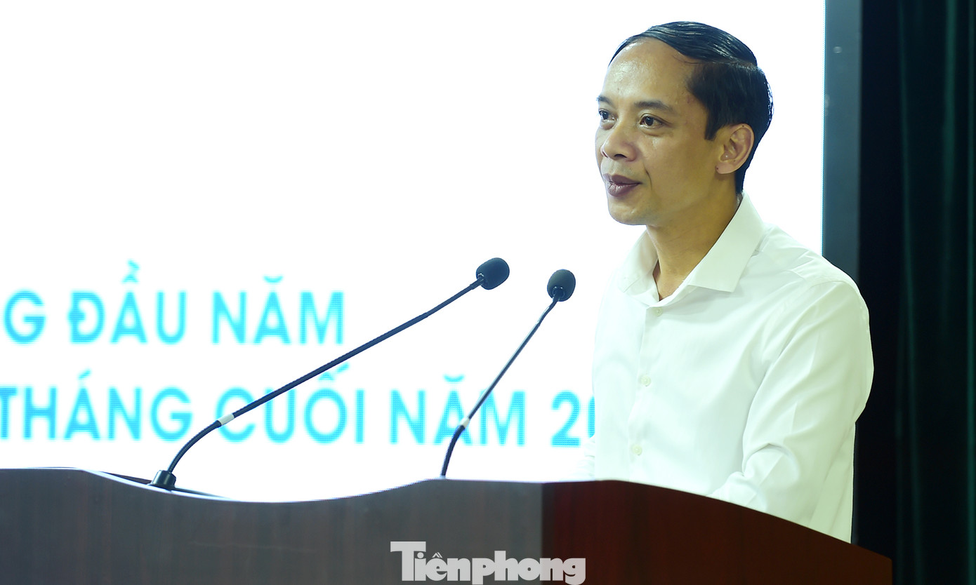 Anh Nguyễn Thanh Tùng phát biểu chỉ đạo tại hội nghị. Ảnh: Xuân Tùng